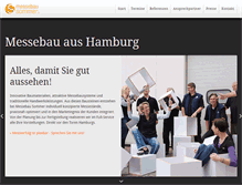 Tablet Screenshot of messebau-sommer.de